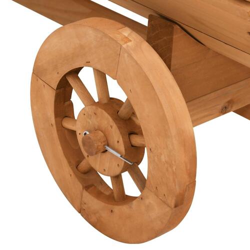 Dekorativ vogn 70x43x54 cm massivt fyrretræ