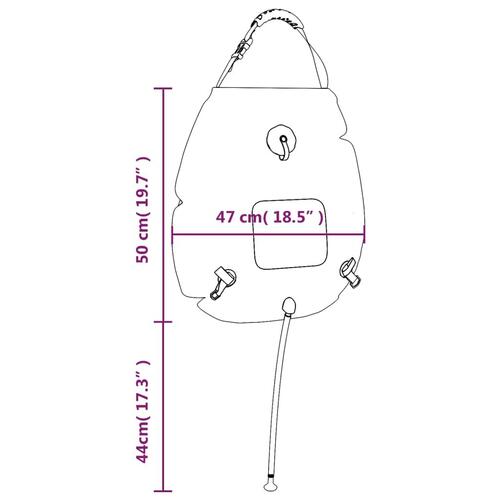 Campingbruser 20 l PVC taskefacon blå