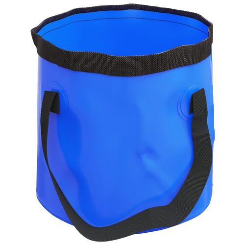 Foldbare spande 2 stk. 30 l PVC blå