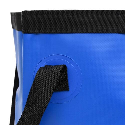 Foldbare spande 2 stk. 30 l PVC blå