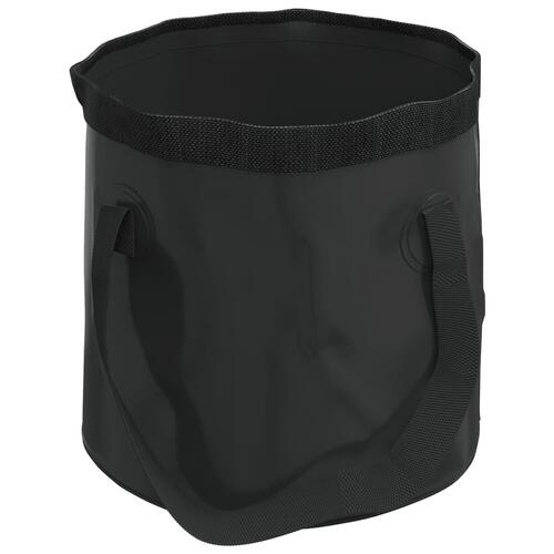 Foldbare spande 2 stk. 20 l PVC sort