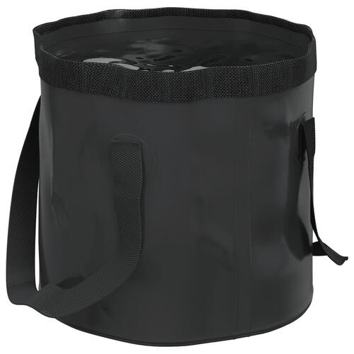 Foldbare spande 2 stk. 30 l PVC sort
