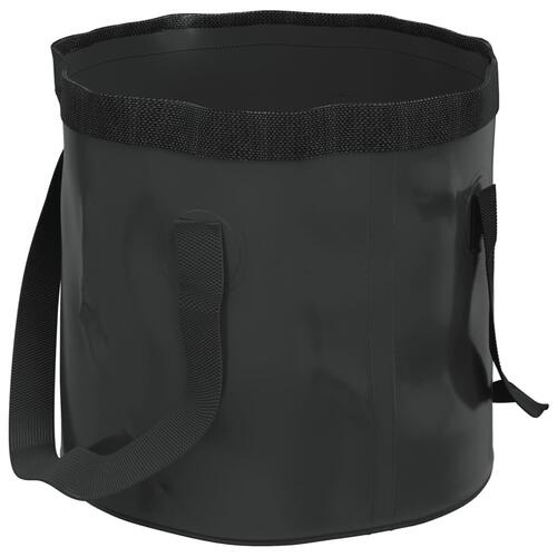 Foldbare spande 2 stk. 30 l PVC sort
