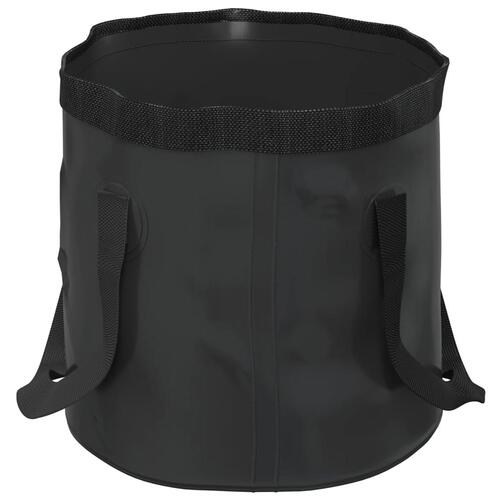 Foldbare spande 2 stk. 30 l PVC sort