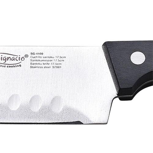 Santoku kniv San Ignacio Expert Rustfrit stål Satin finish ABS (17,5 cm)
