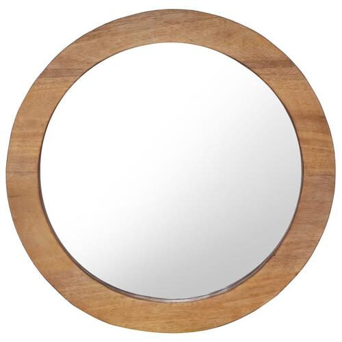 Vægspejl 60 cm teak rund