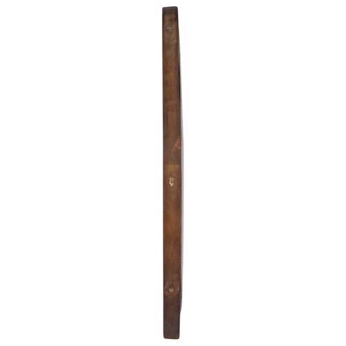 Vægspejl 60 cm teak rund