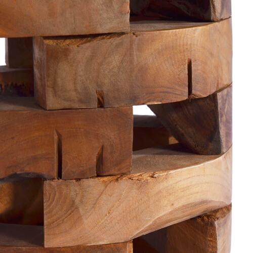 Sengebord 30x30x45 cm massivt teaktræ