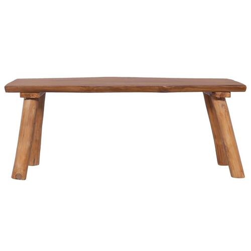 Havebænk 120 cm massivt teaktræ