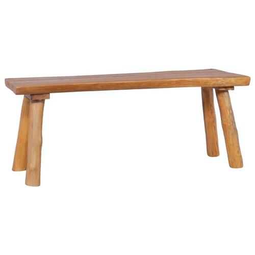 Havebænk 120 cm massivt teaktræ
