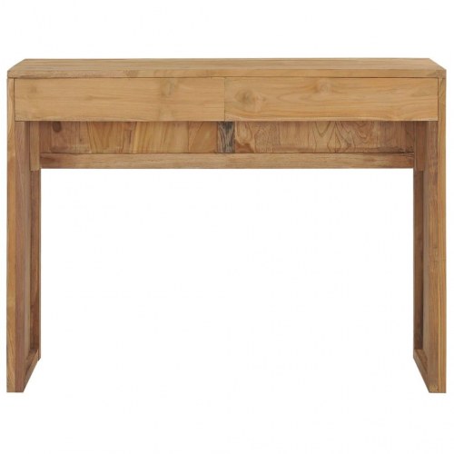 Konsolbord 100x35x75 cm massivt teaktræ
