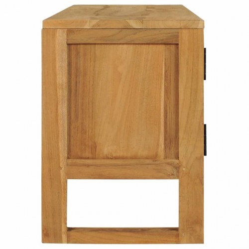 Tv-skab 120x32x45 cm massivt teaktrÃ¦