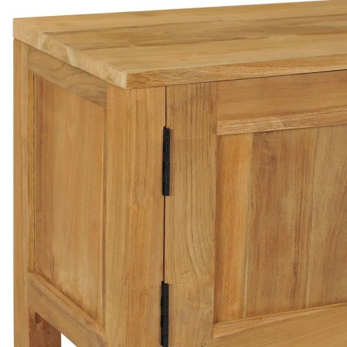 Tv-skab 120x32x45 cm massivt teaktrÃ¦