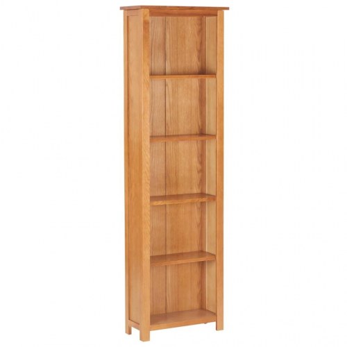 Bogreol 52x22,5x170 cm massivt egetræ