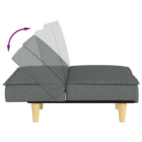 Sovesofa stof mørkegrå