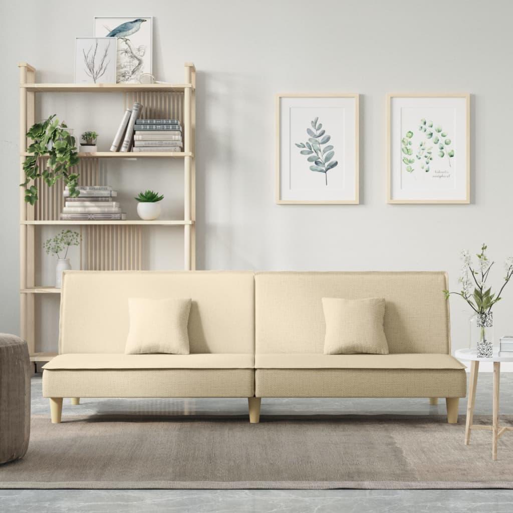 Sovesofa stof cremefarvet