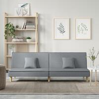 Sovesofa stof lysegrå