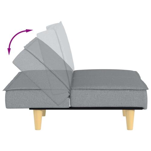 Sovesofa stof lysegrå