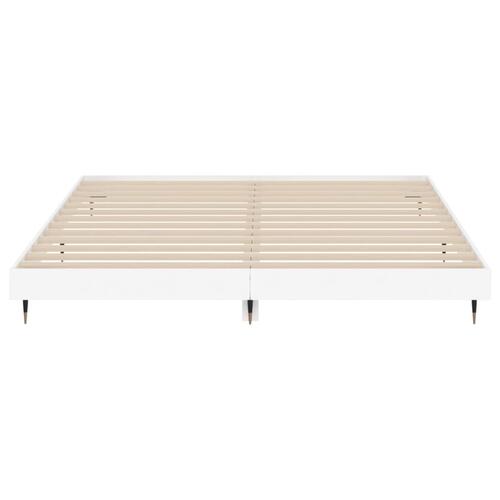Sengestel uden madras 180x200 cm konstrueret træ hvid