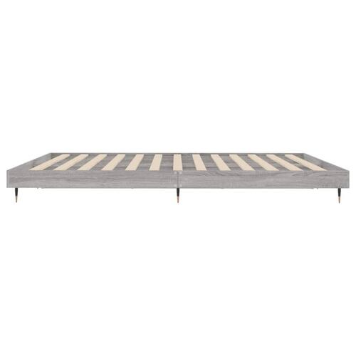 Sengestel uden madras 160x200 cm konstrueret træ grå sonoma-eg