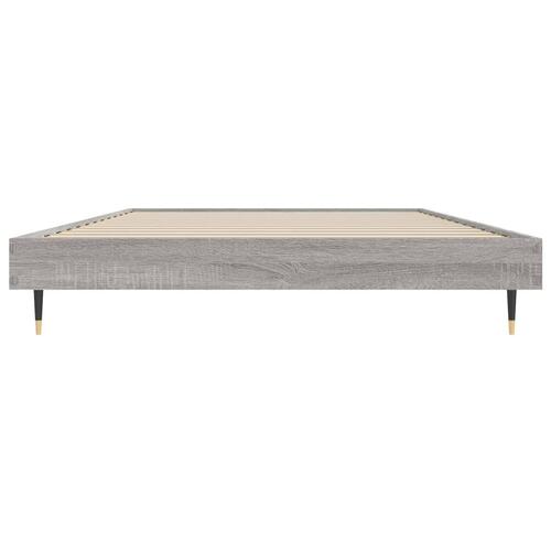 Sengeramme 90x190 cm konstrueret træ grå sonoma-eg