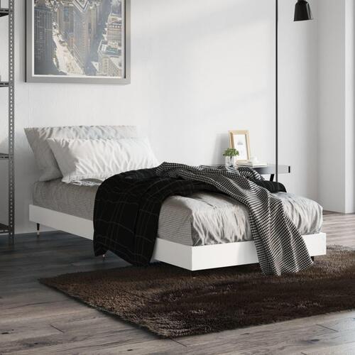 Sengeramme 75x190 cm konstrueret træ hvid