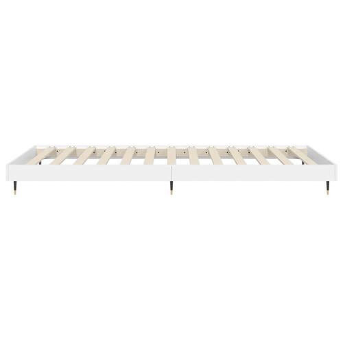 Sengeramme 75x190 cm konstrueret træ hvid