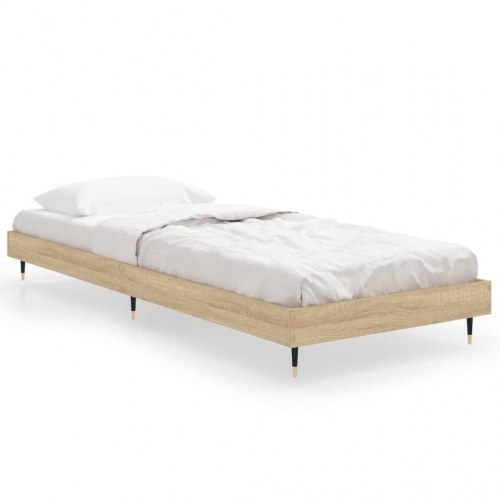 Sengeramme 75x190 cm i sonoma-eg - konstrueret træ, uden madras