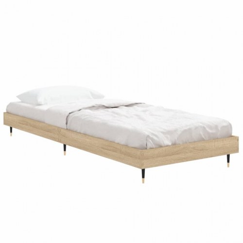 Sengeramme 75x190 cm i sonoma-eg - konstrueret træ, uden madras
