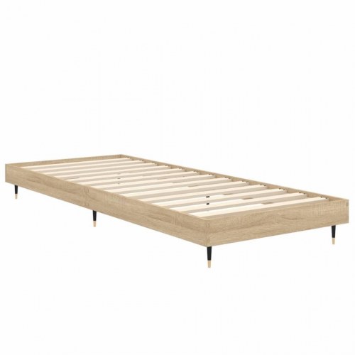 Sengeramme 75x190 cm i sonoma-eg - konstrueret træ, uden madras