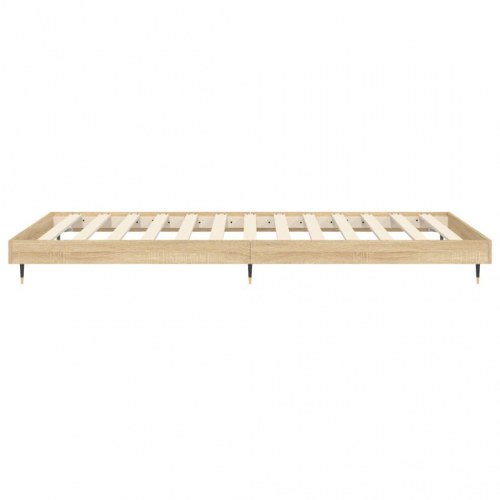 Sengeramme 75x190 cm i sonoma-eg - konstrueret træ, uden madras