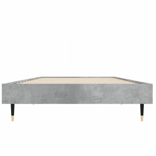 Sengeramme 75×190 cm i konstrueret træ - betongrå