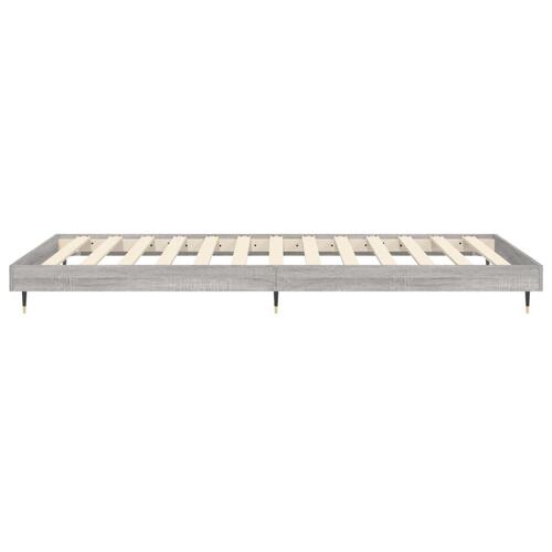 Sengeramme 75x190 cm konstrueret træ grå sonoma-eg