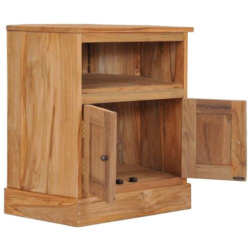 Hjørneskab 60x45x60 cm massivt teaktræ