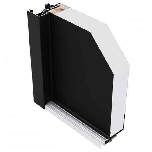 Hoveddør 90x200 cm aluminium hvid