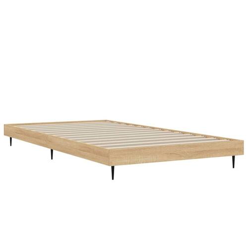 Sengeramme 100x200 cm uden madras konstrueret træ sonoma-eg