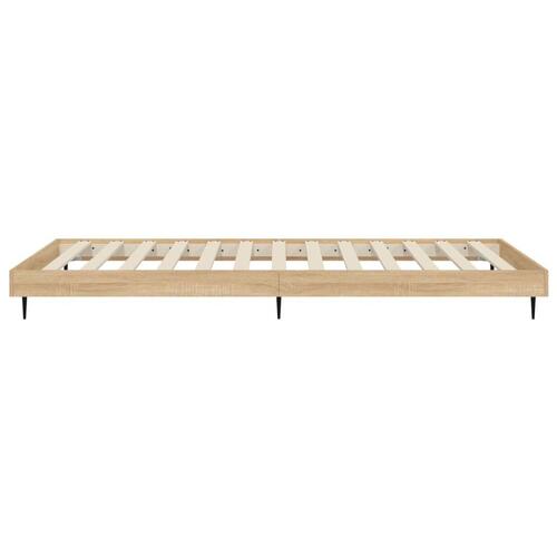 Sengeramme 100x200 cm uden madras konstrueret træ sonoma-eg