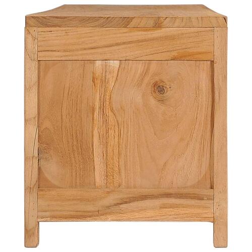 Tv-bord 135x30x35 cm massivt teaktræ