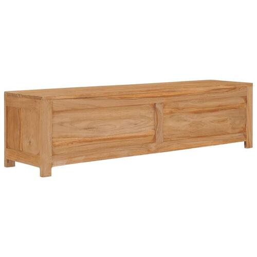 Tv-bord 135x30x35 cm massivt teaktræ