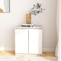 Skab 60x36x65 cm massivt fyrretræ hvid