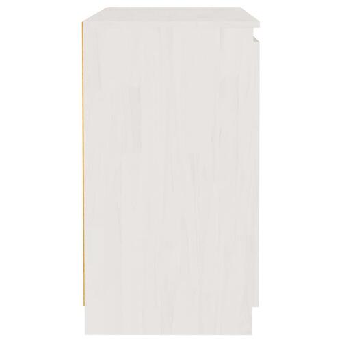 Skab 60x36x65 cm massivt fyrretræ hvid