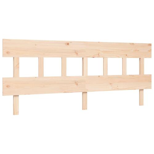 Sengeramme med sengegavl Super King Size massivt træ
