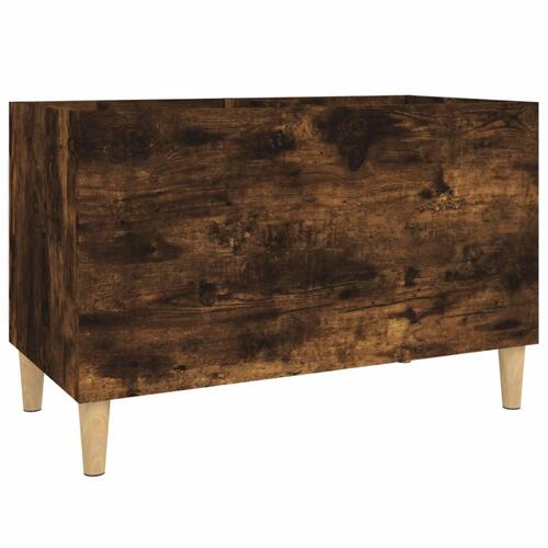 Vinylskab 74,5x38x48 cm konstrueret træ røget egetræsfarve