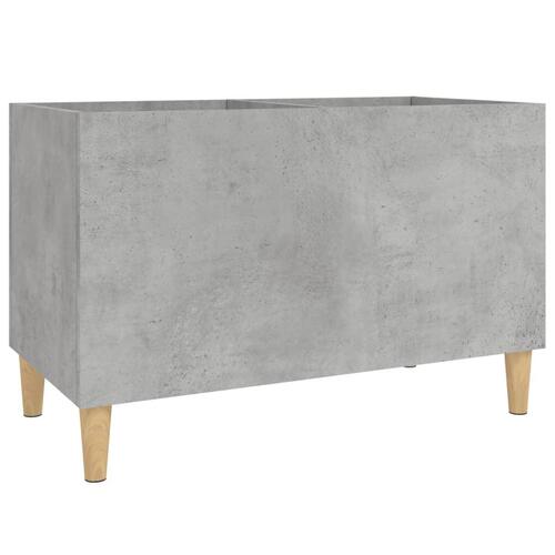 Vinylskab 74,5x38x48 cm konstrueret træ betongrå