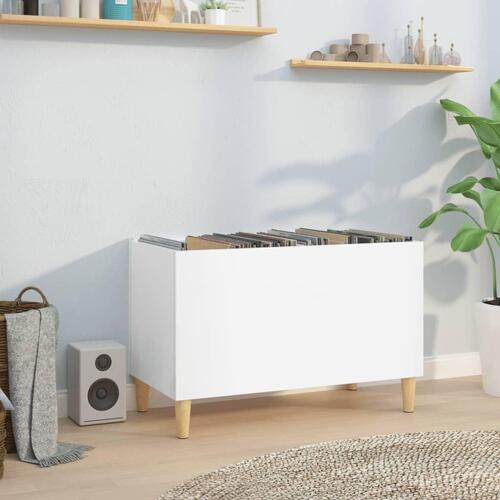 Vinylskab 74,5x38x48 cm konstrueret træ hvid højglans