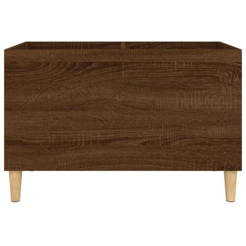Vinylskab 74,5x38x48 cm konstrueret træ brun egetræsfarve