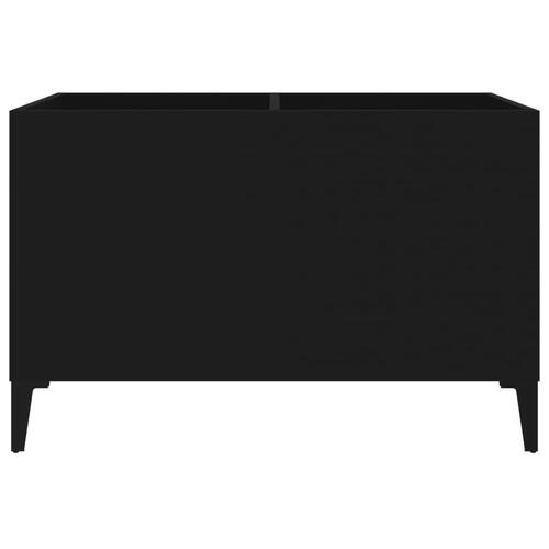 Vinylskab 74,5x38x48 cm konstrueret træ sort