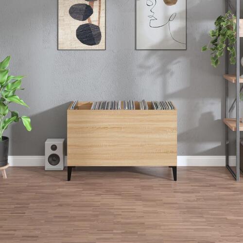 Vinylskab 74,5x38x48 cm konstrueret træ sonoma-eg