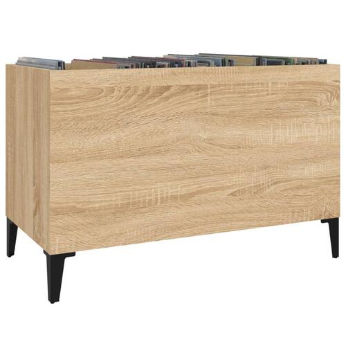 Vinylskab 74,5x38x48 cm konstrueret træ sonoma-eg