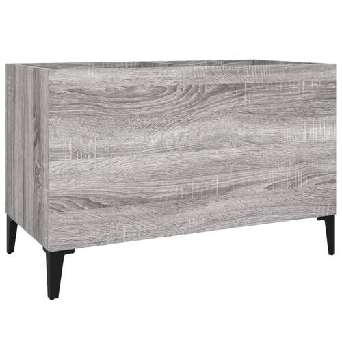 Vinylskab 74,5x38x48 cm konstrueret træ grå sonoma-eg